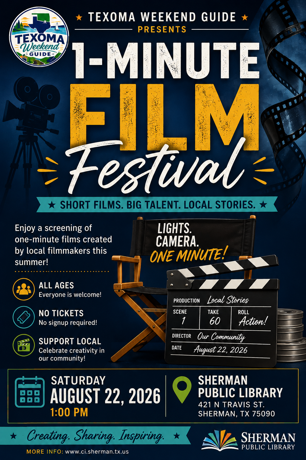 1-Minute Film Festival flyer