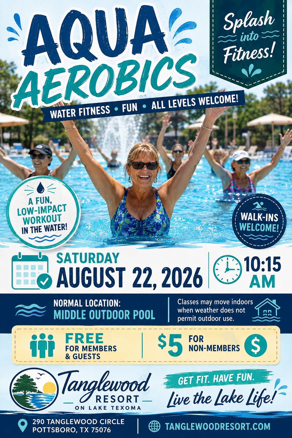 Aqua Aerobics flyer
