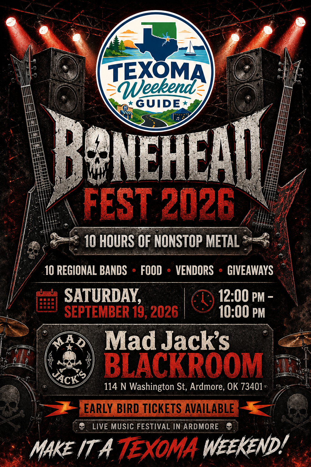 Bonehead Fest 2026 flyer