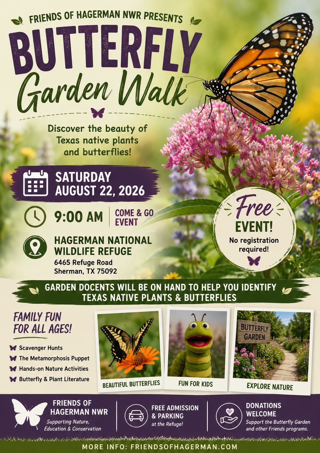 Butterfly Garden Walk flyer