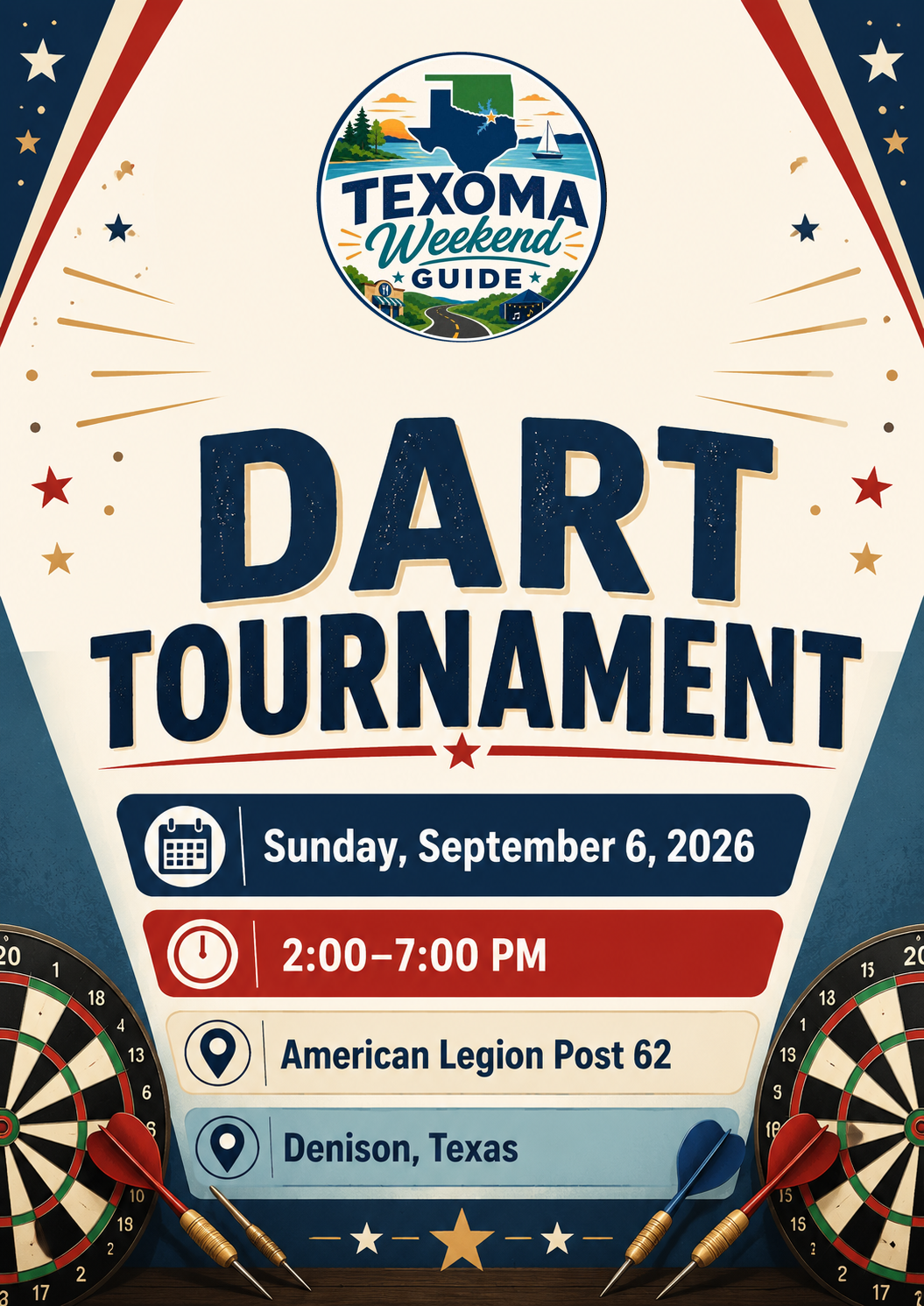 Dart Tournament flyer