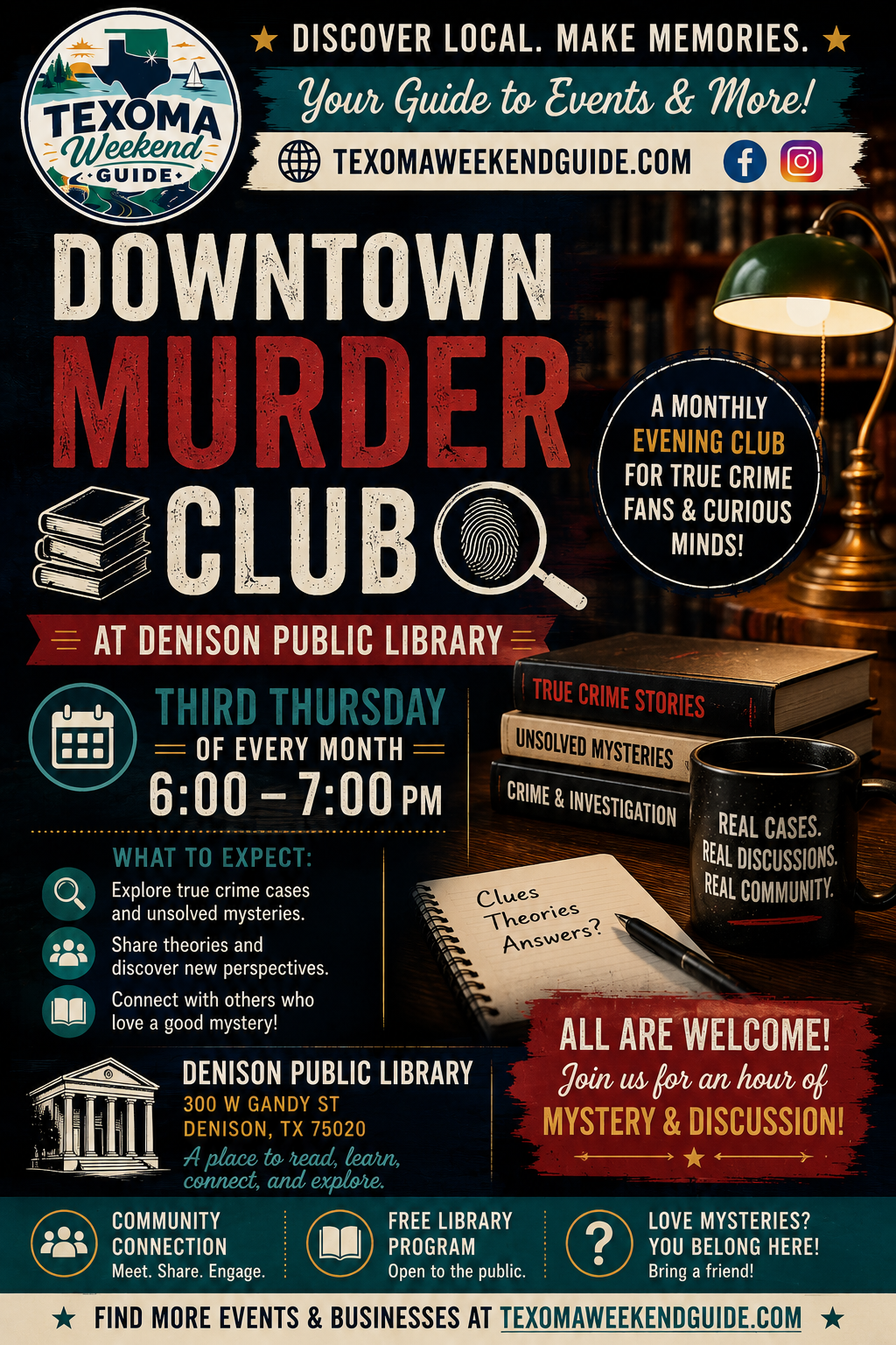 Downtown Murder Club flyer