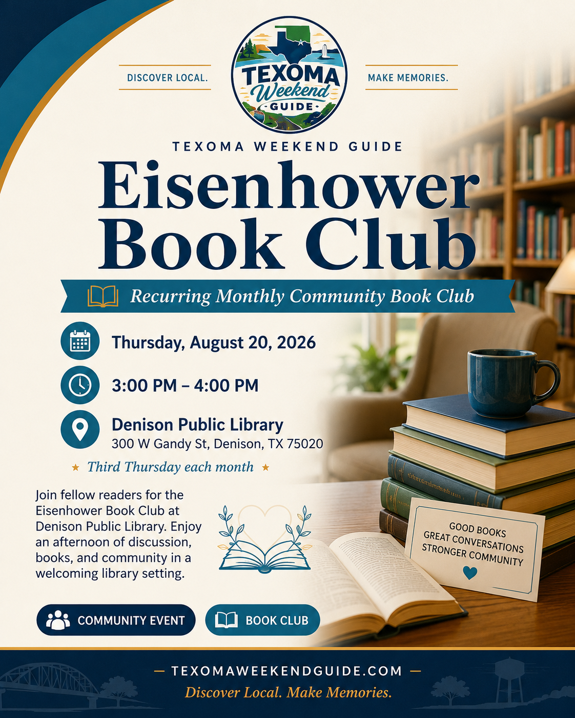 Eisenhower Book Club flyer
