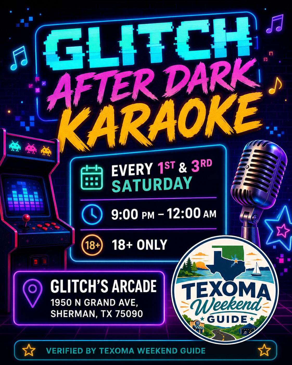 Glitch After Dark Karaoke event image