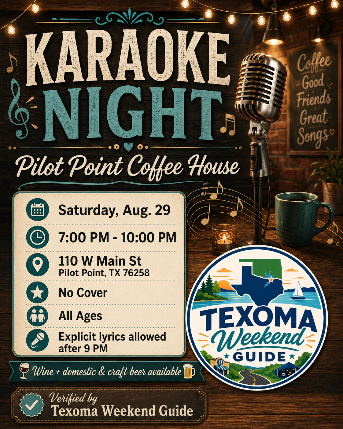 Karaoke Night flyer