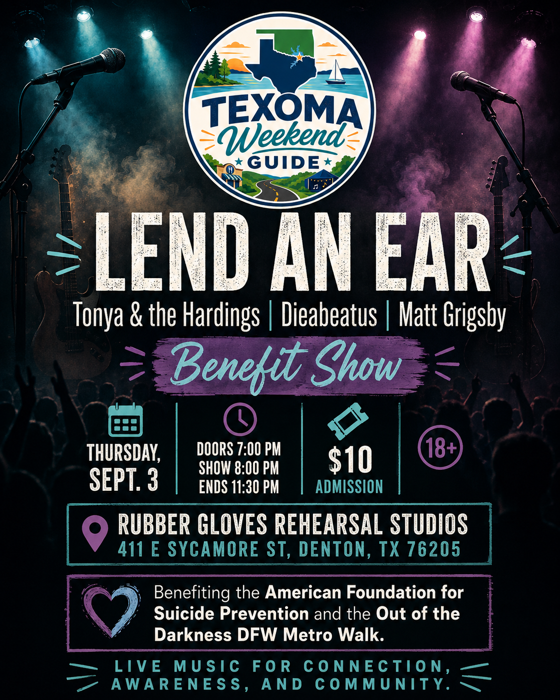 Lend An Ear: Tonya & the Hardings | Dieabeatus | Matt Grigsby flyer
