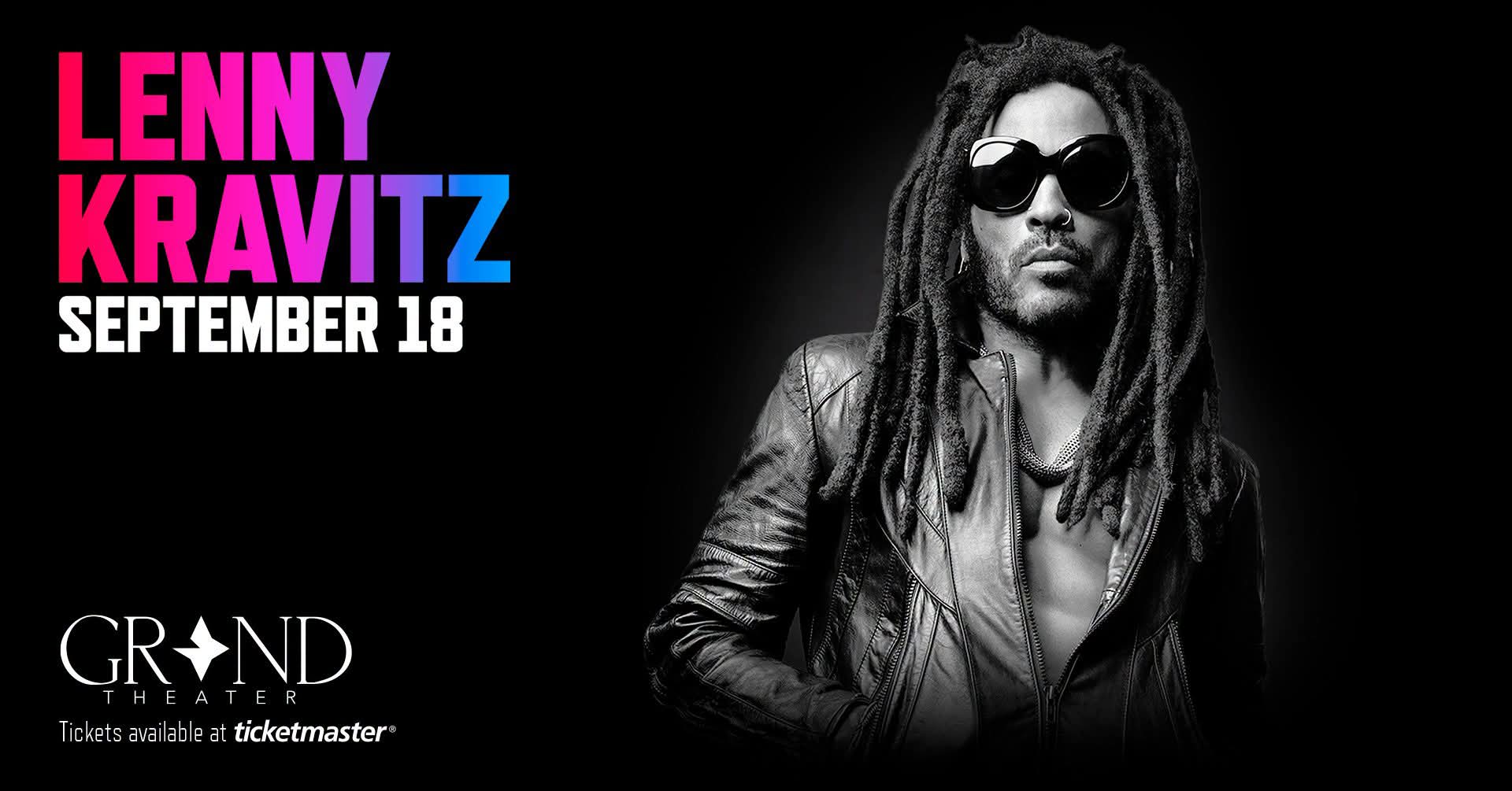 Lenny Kravitz Live 2026 Tour flyer