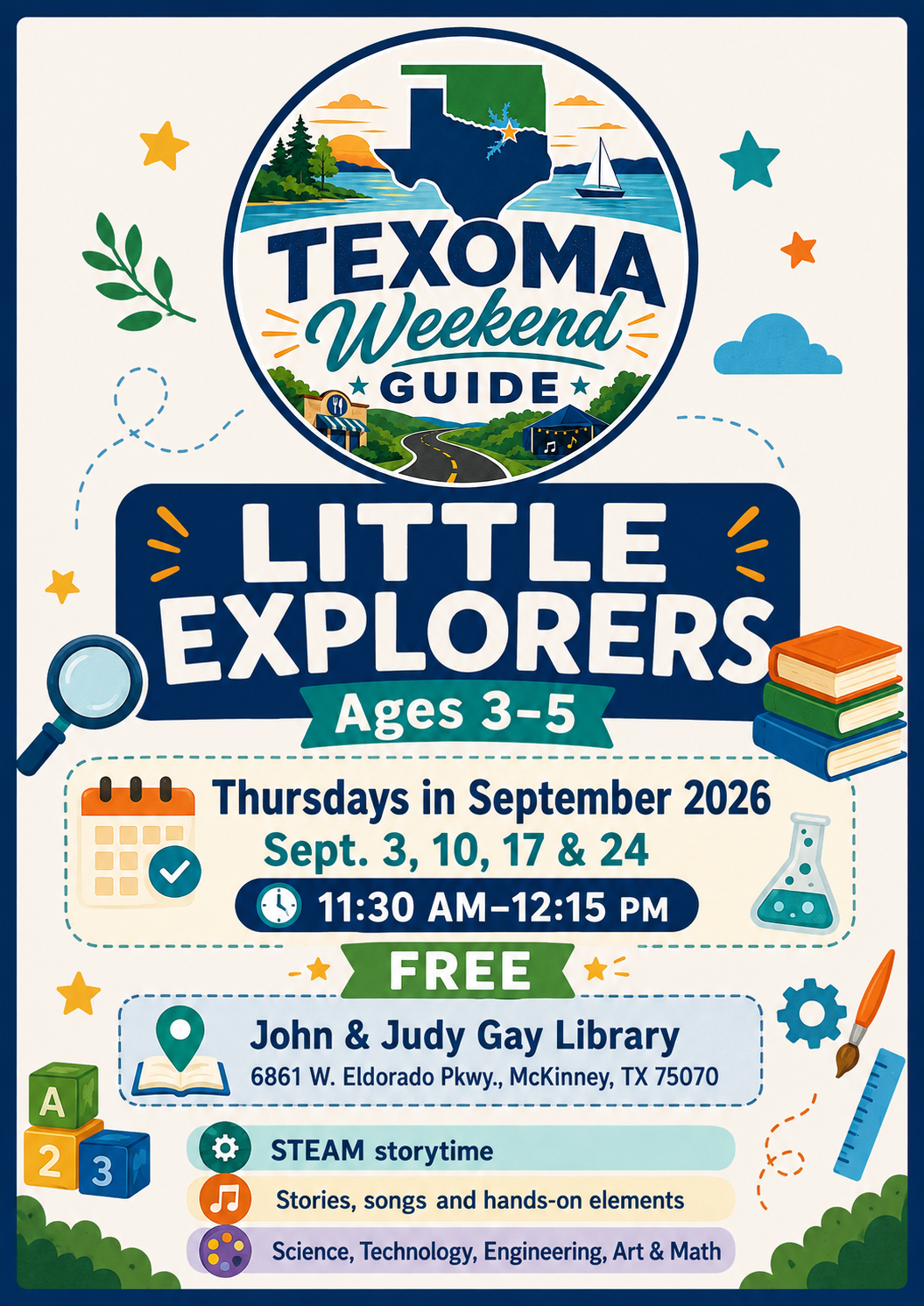 Little Explorers (3-5 Years) flyer