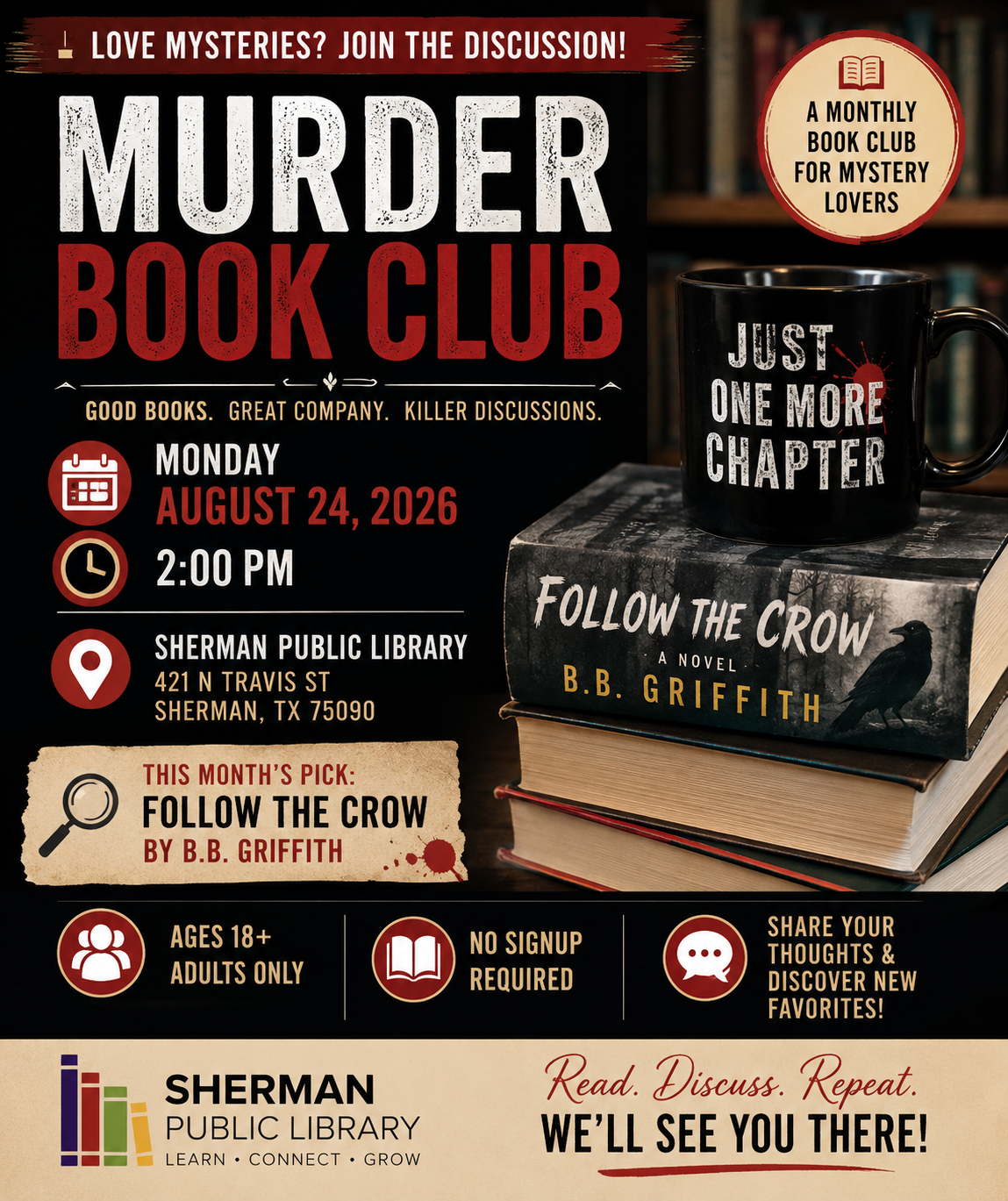 Murder Book Club flyer