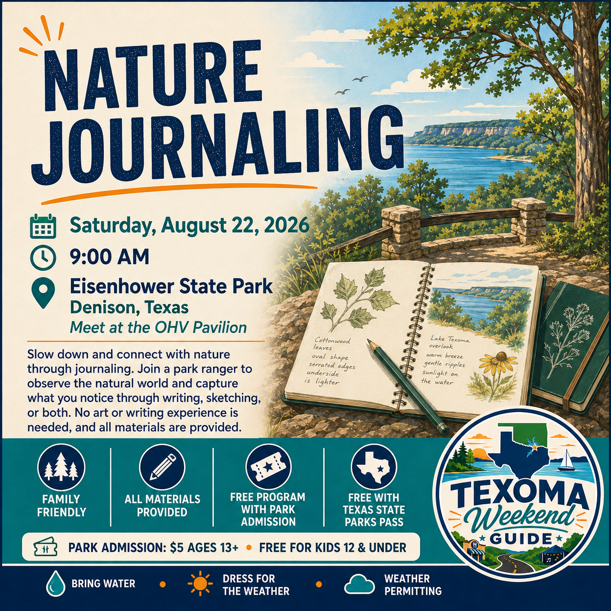 Nature Journaling flyer