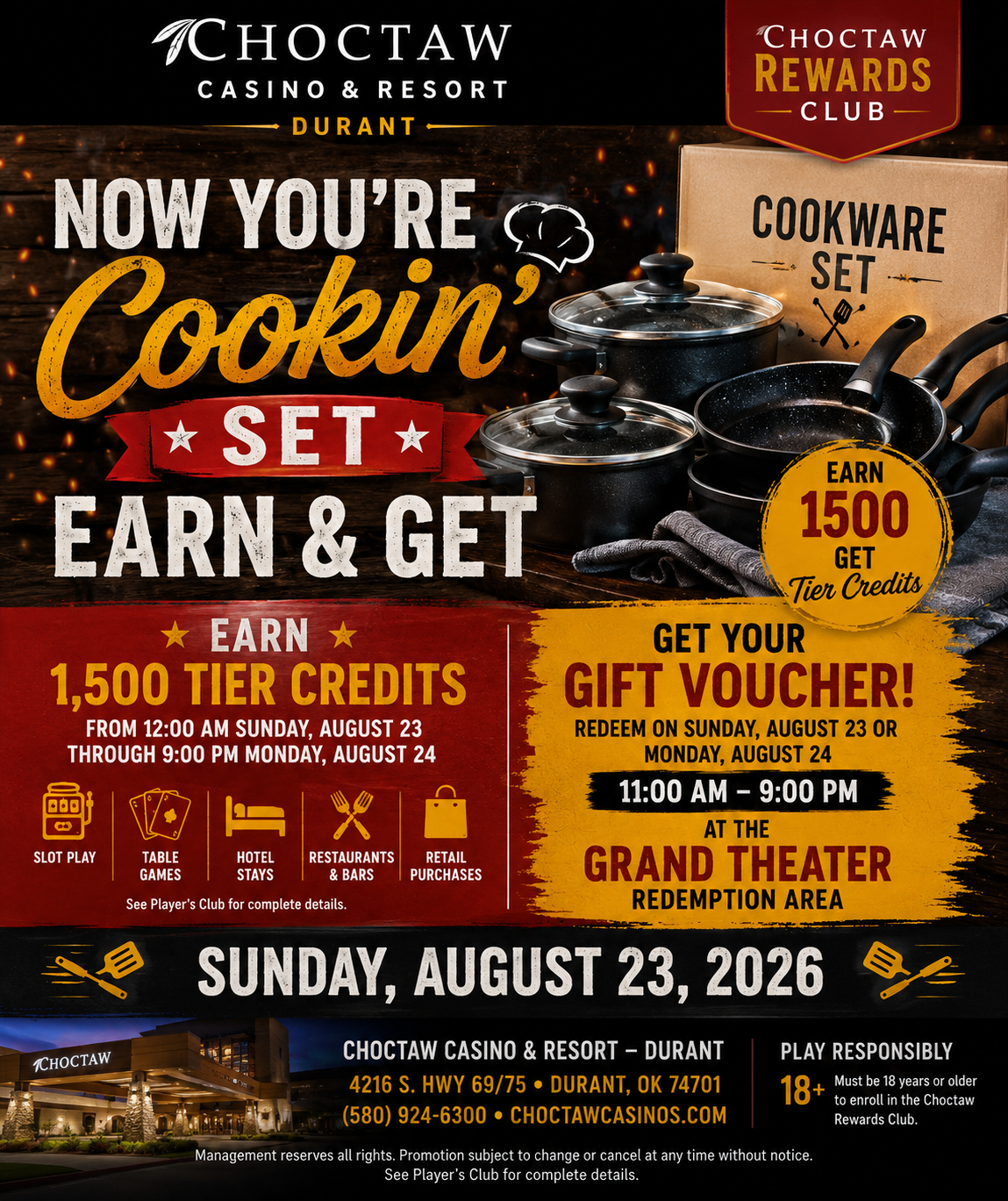 Now You’re Cookin’ Set Earn & Get flyer