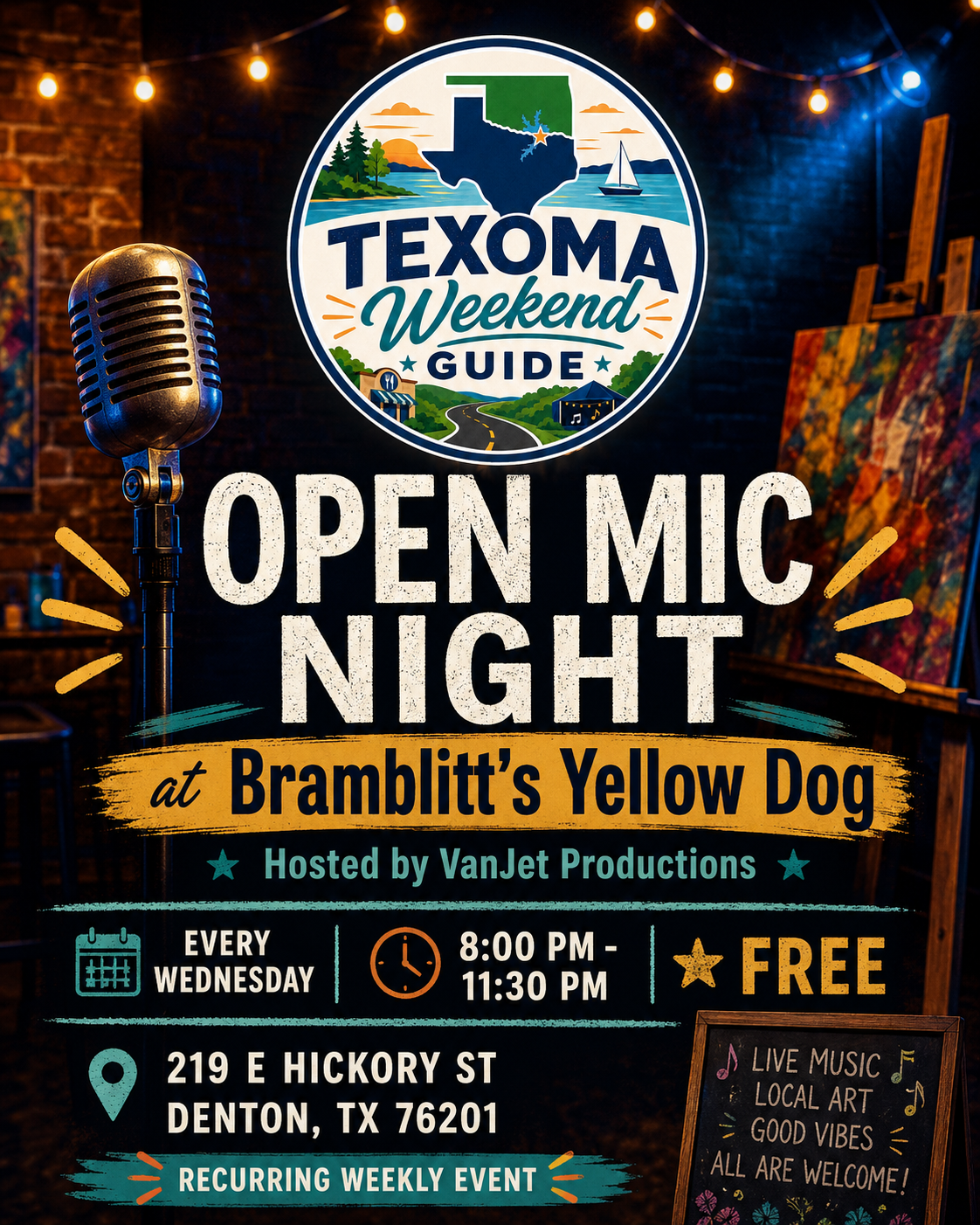 Open Mic Night flyer