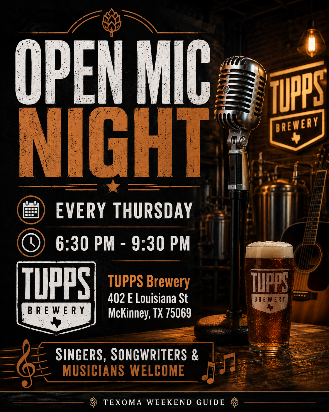 Open Mic Night flyer