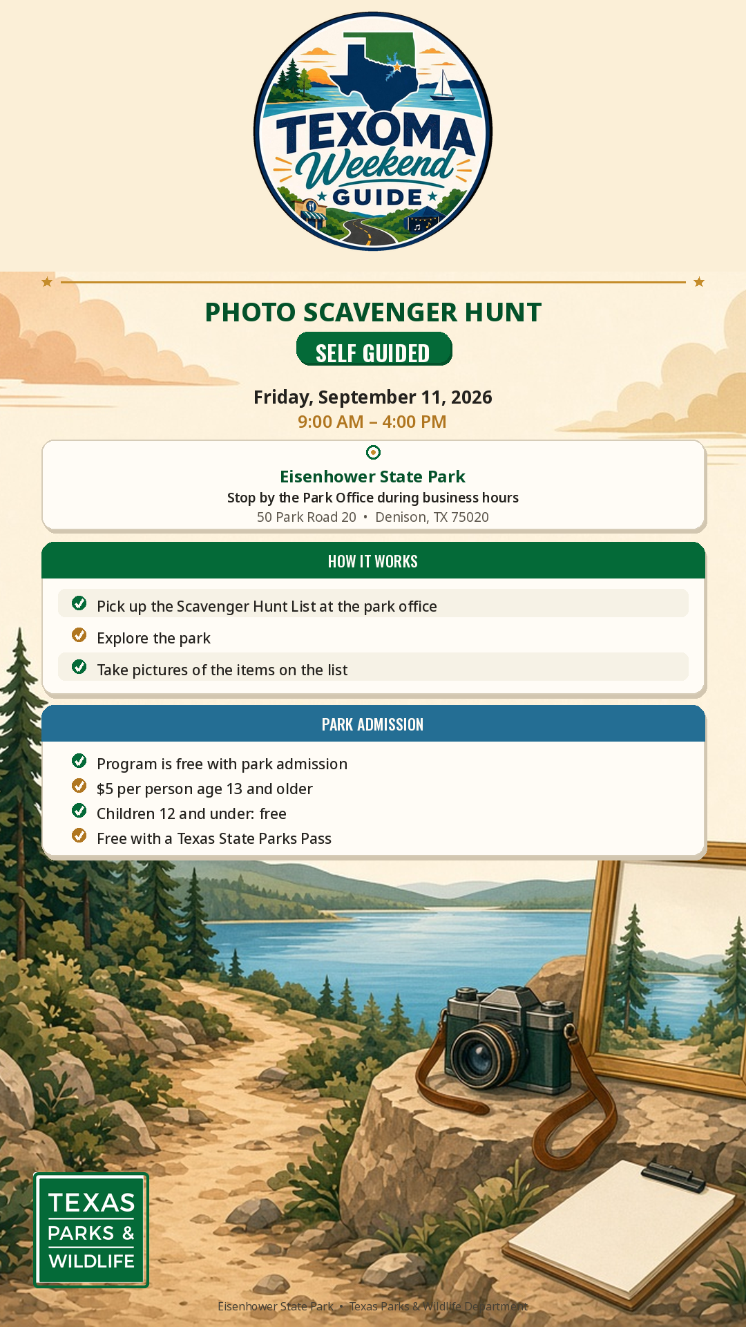 Photo Scavenger Hunt - Self Guided flyer