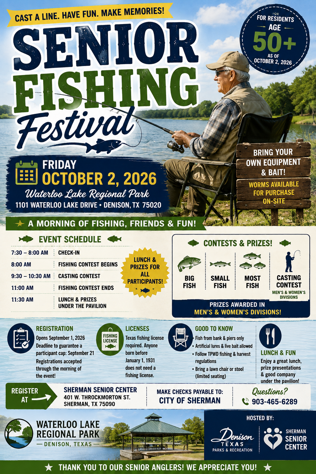 Senior Fishing Festival flyer