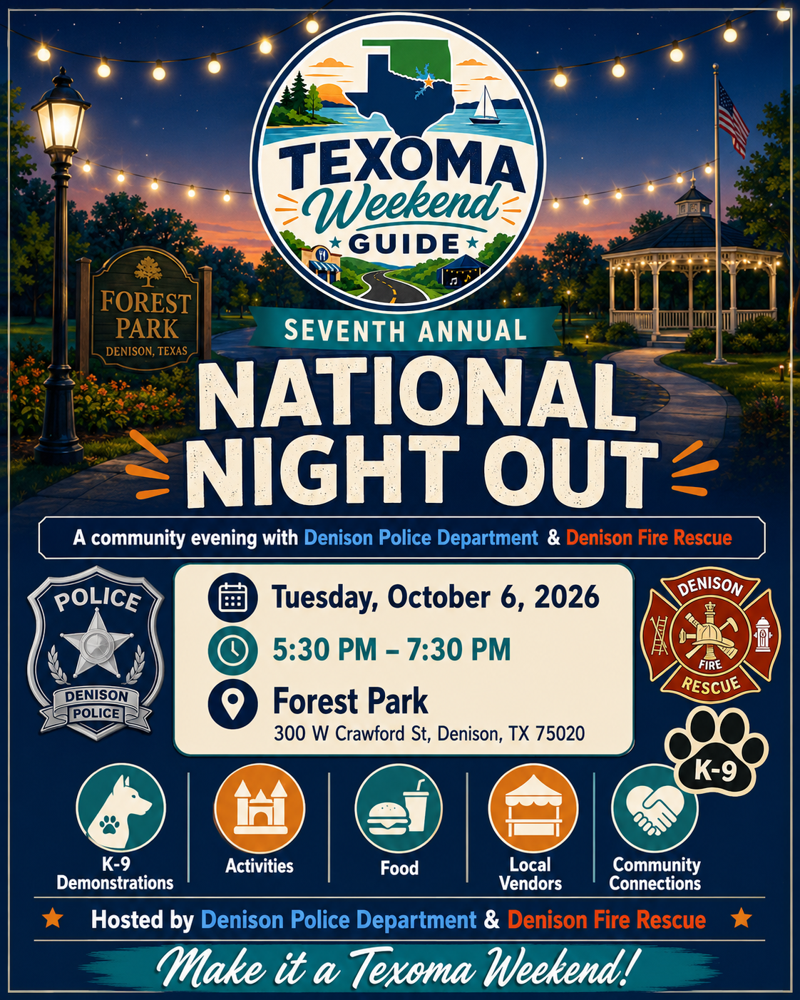 Seventh Annual National Night Out flyer