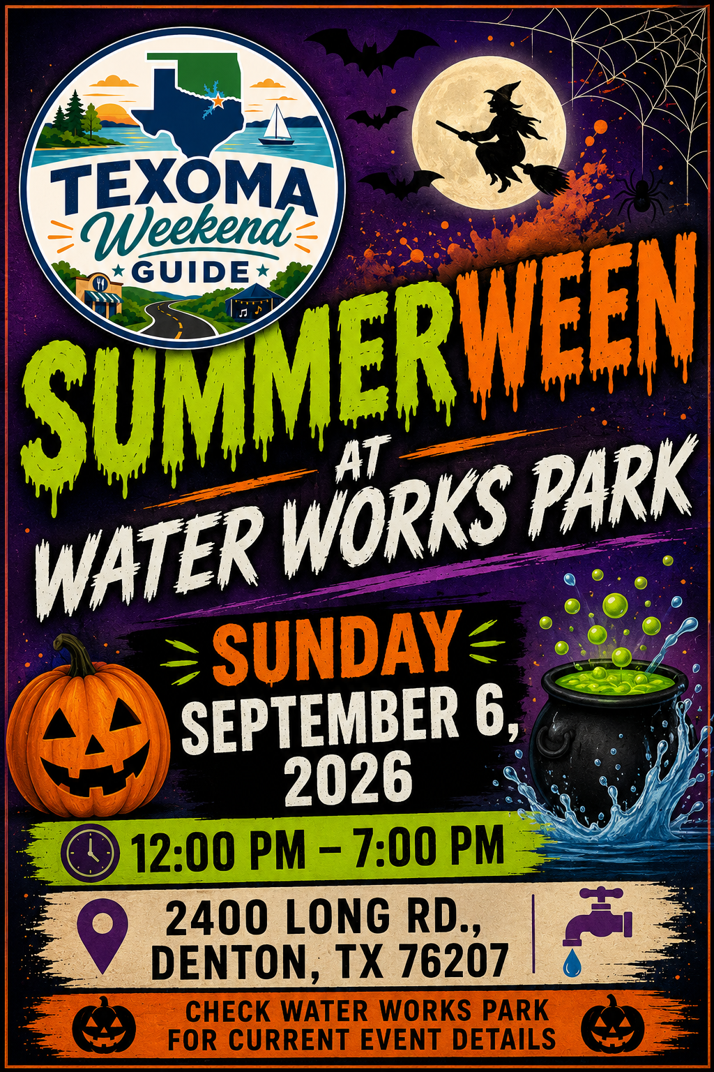 SummerWeen at Water Works Park flyer