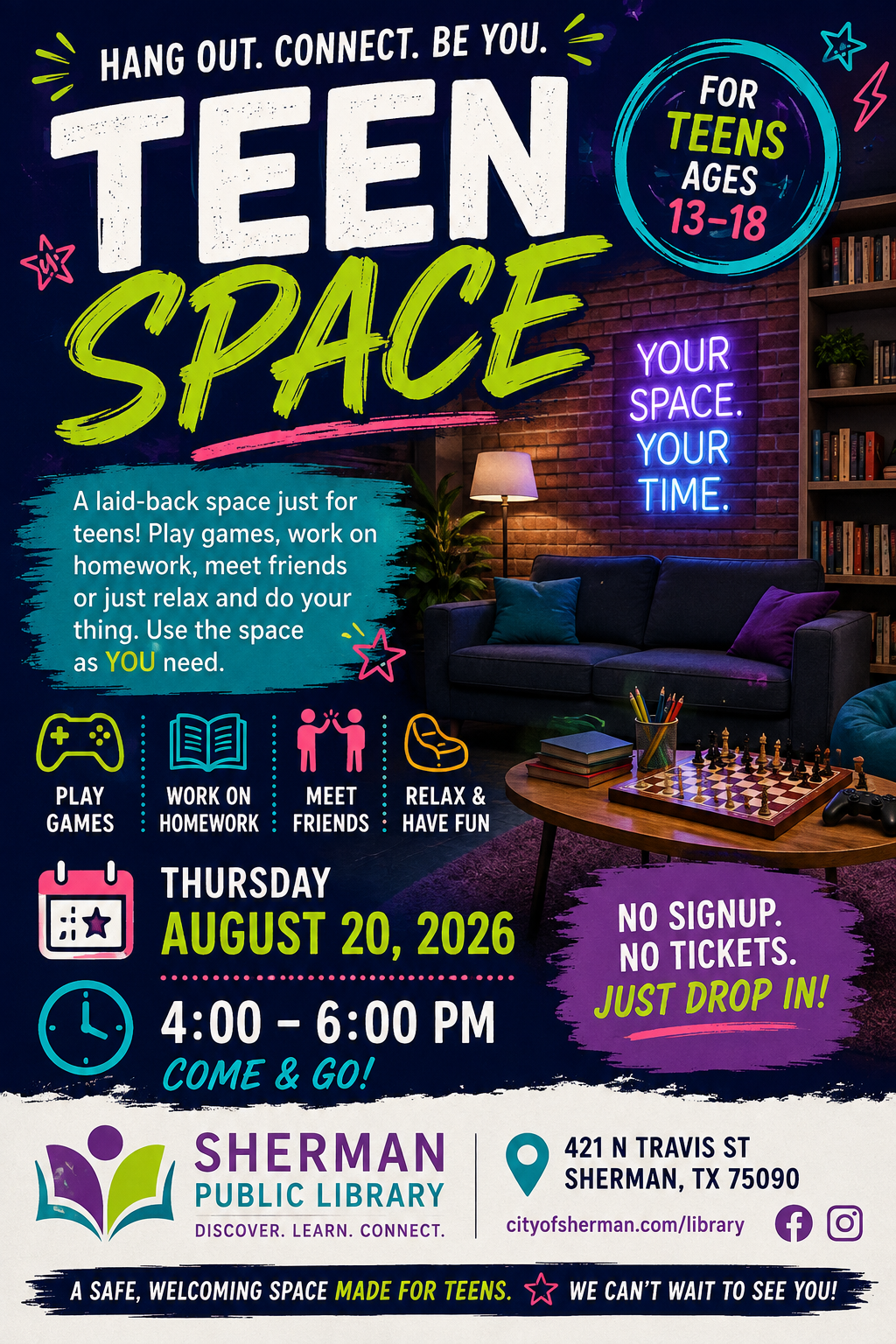 Teen Space flyer