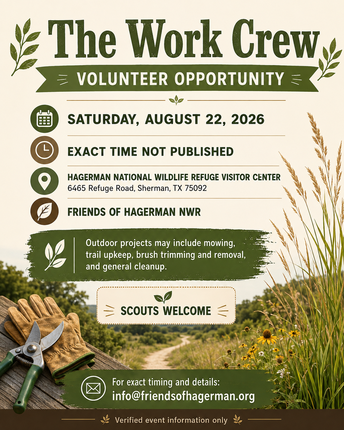 The Work Crew flyer