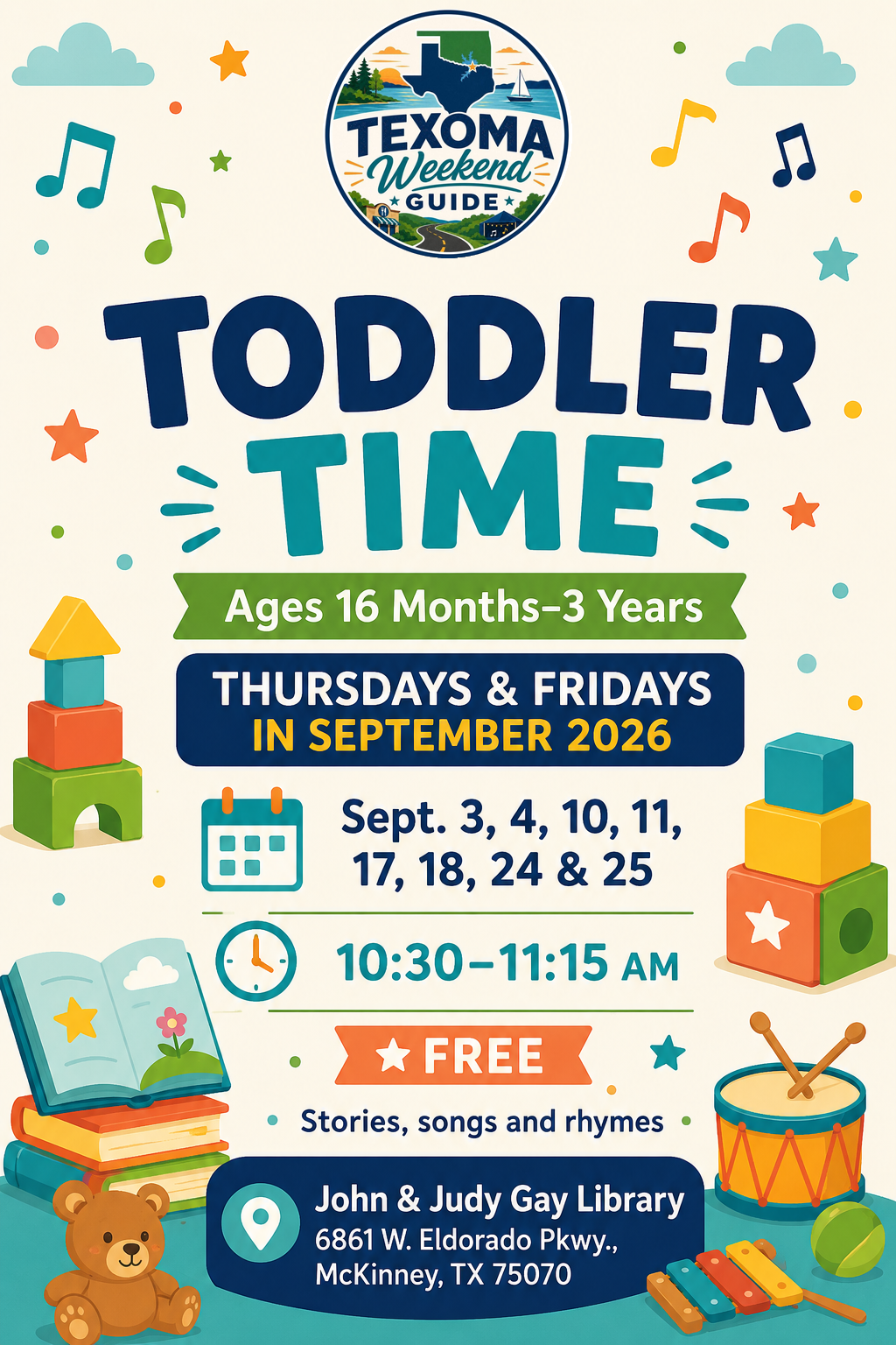 Toddler Time (16 Months-3 Years) flyer