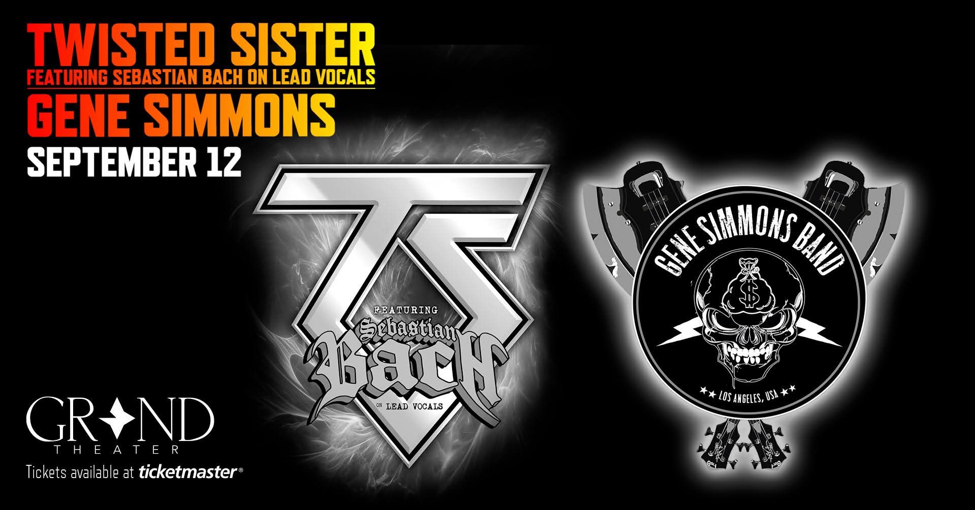 Twisted Sister Featuring Sebastian Bach on Lead Vocals / Gene Simmons flyer